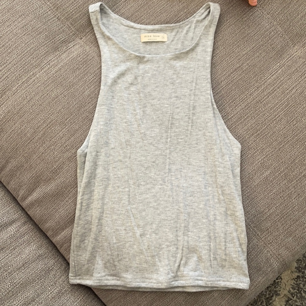 Grey Crop Tank